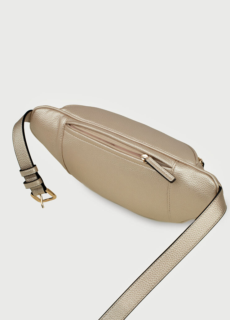 Pouch bag with logo Light gold Liu Jo - large image number 3