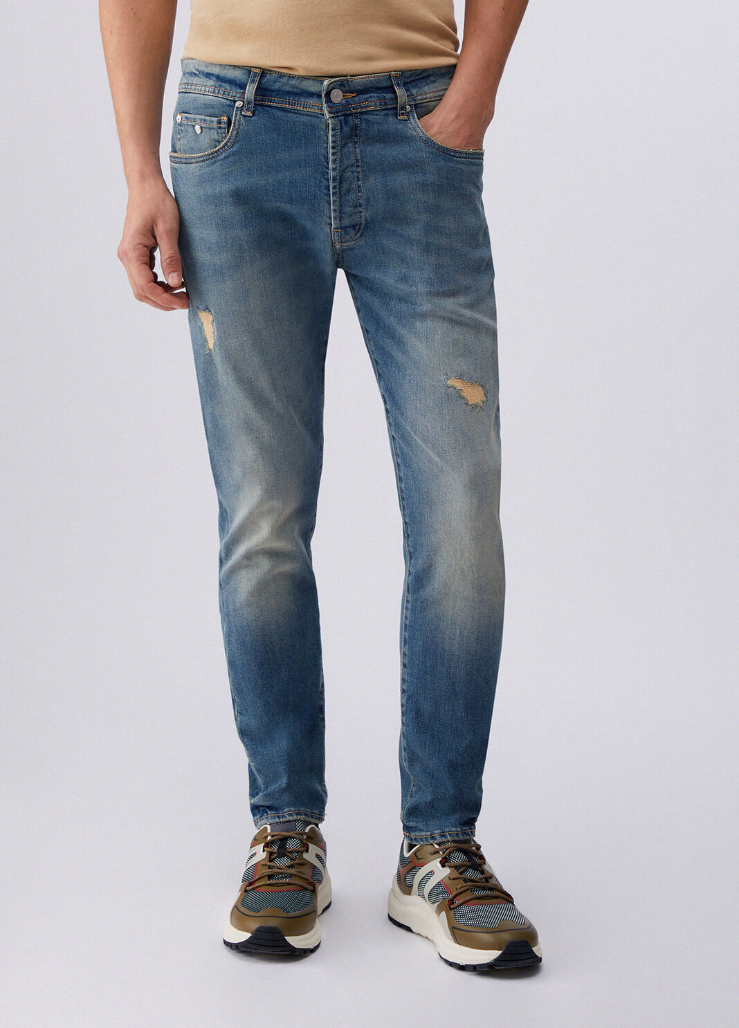Tapered fit jeans blue denim Liu Jo - large image number 0
