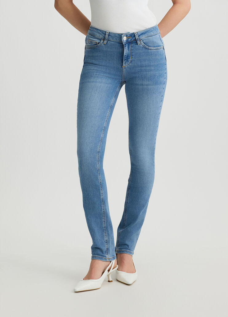 Slim-fit jeans with rhinestones blue Liu Jo - medium