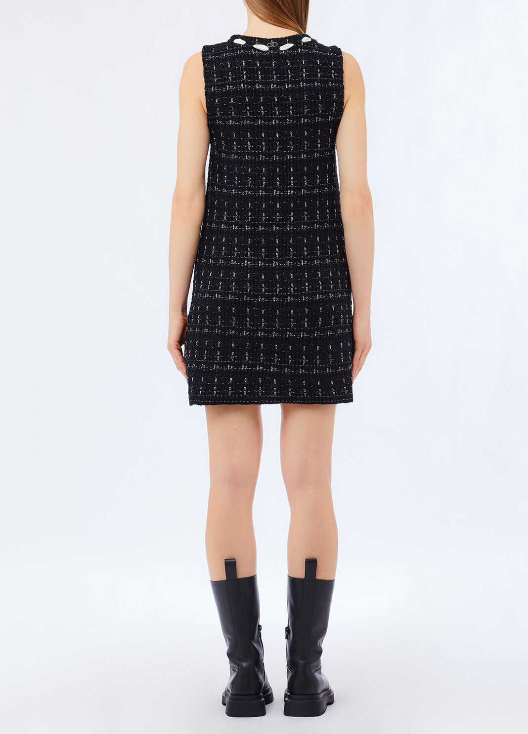 Kurzes Kleid aus Wollgemisch Schwarz Liu Jo - large image number 1