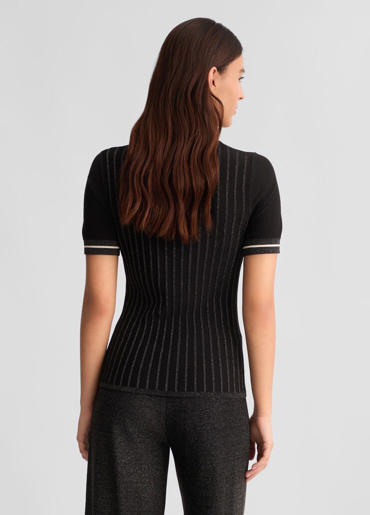 Black sweatshirt black and white Liu Jo - large image number 1 Black sweatshirt black and white Liu Jo - large image number 1