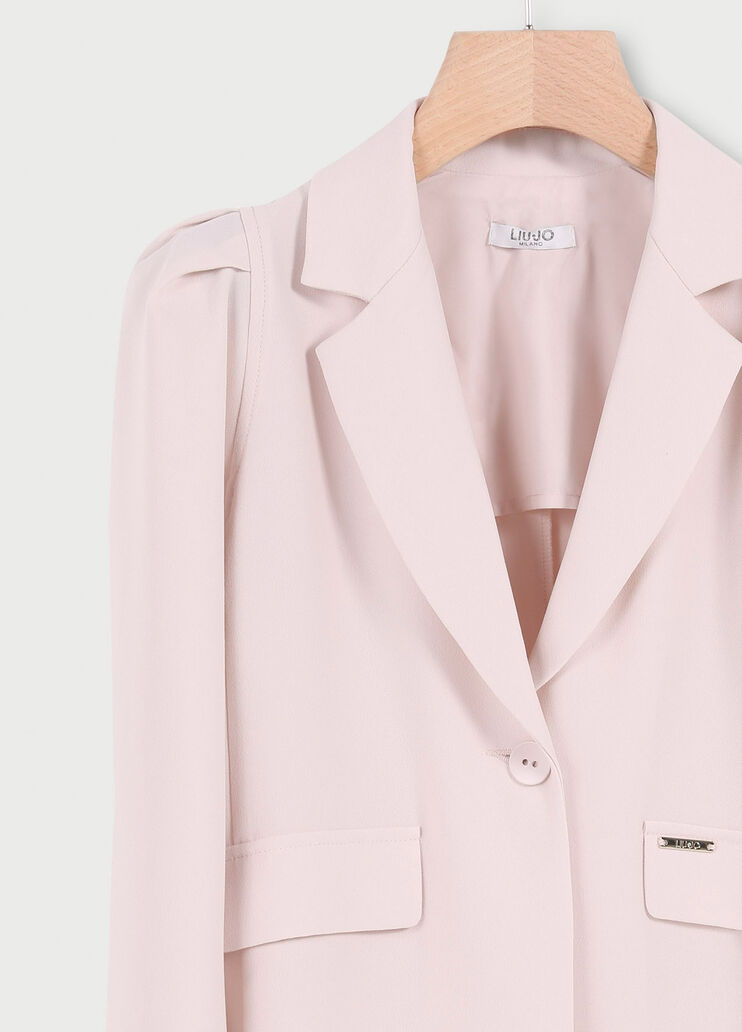 Blazer con maniche a sbuffo Rosa perlato Liu Jo - large image number 2