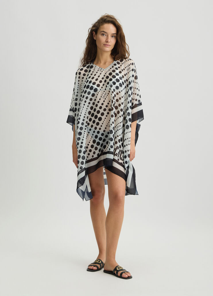 Caftan with polka-dot print white/black Liu Jo - medium Caftan with polka-dot print white/black Liu Jo - medium
