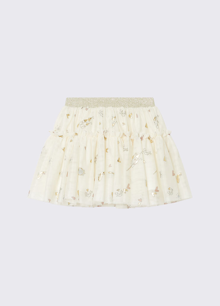 Printed tulle skirt white with print Liu Jo - medium