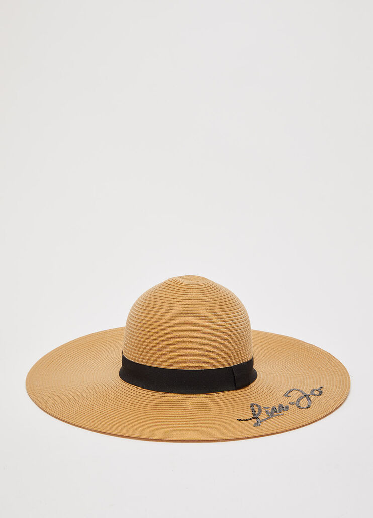 Широкополая соломенная шляпа натуральный Liu Jo - large image number 3