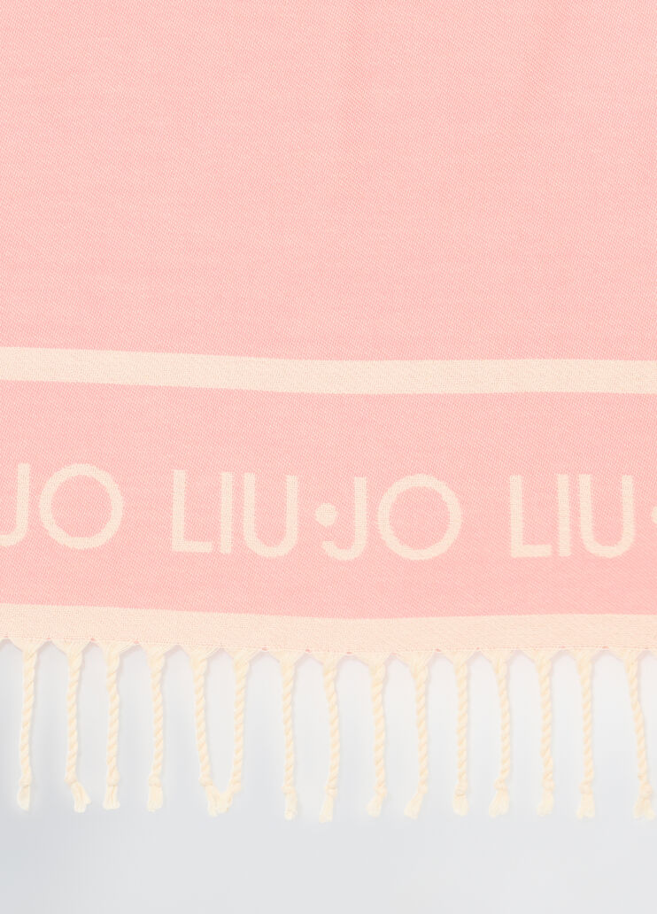 Cotton jaquard beach towel pink Liu Jo - large image number 4 Cotton jaquard beach towel pink Liu Jo - large image number 4
