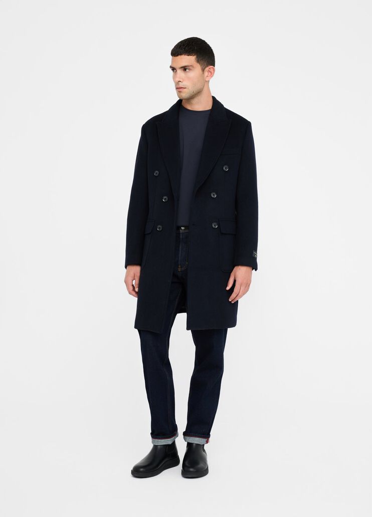 Double-breasted wool and cashmere coat dark blue Liu Jo - medium Double-breasted wool and cashmere coat dark blue Liu Jo - medium