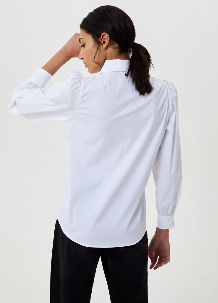 Shirt with metallic details White Liu Jo - large image number 1