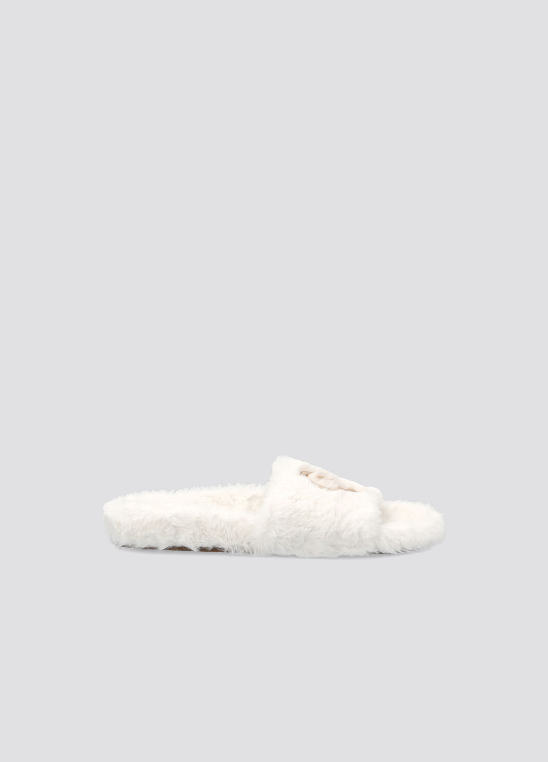 Белые шлёпанцы из синтетической ткани молочный Liu Jo - large image number 0