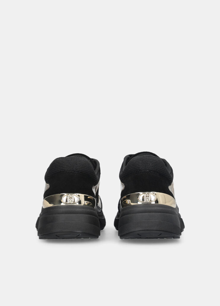 Suede and mesh sneakers black Liu Jo - large image number 7