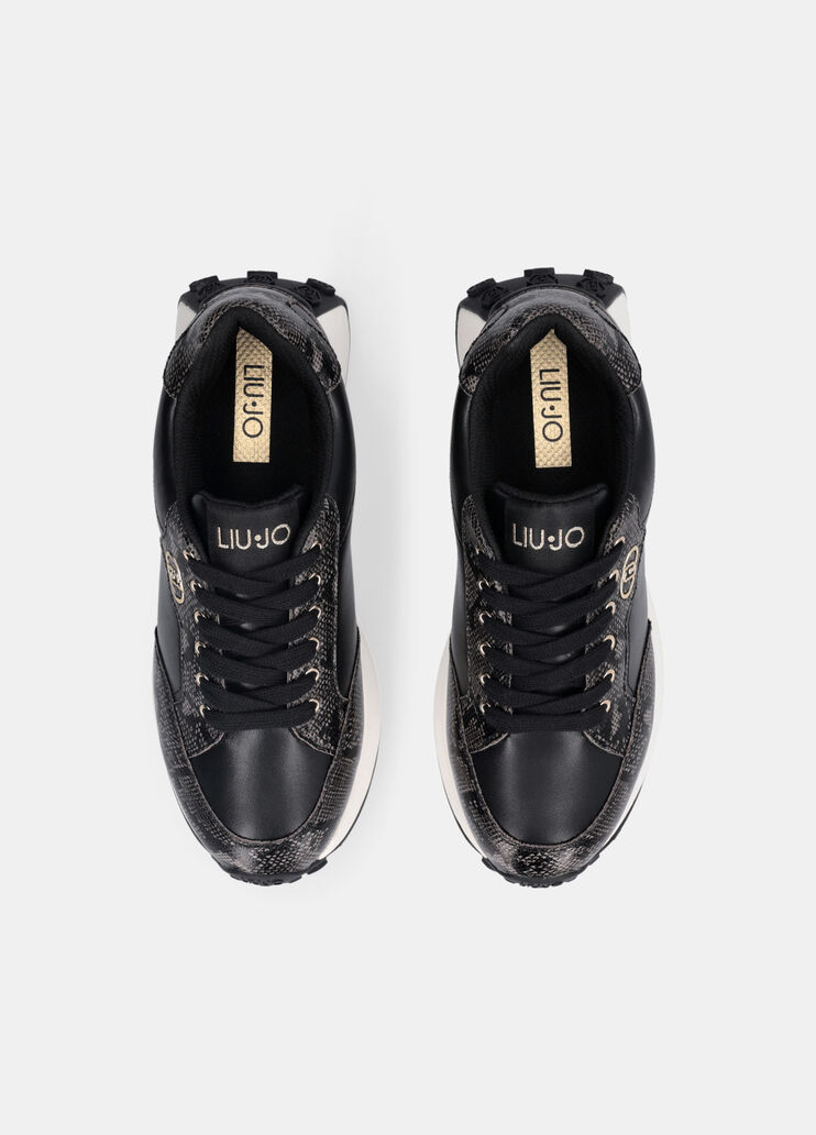 Sneaker mit Python-Print Schwarz Liu Jo - large image number 4 Sneaker mit Python-Print Schwarz Liu Jo - large image number 4