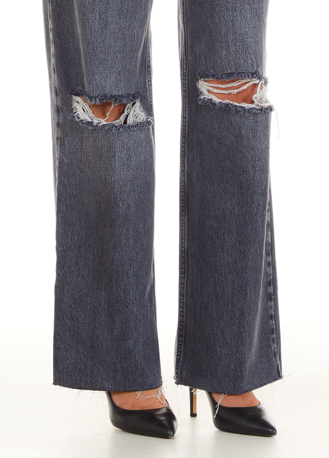 Jean &eacute;vas&eacute; &eacute;cocon&ccedil;u denim noir Liu Jo - large image number 2