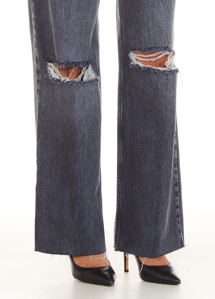 Jean évasé écoconçu denim noir Liu Jo - large image number 2 Jean évasé écoconçu denim noir Liu Jo - large image number 2