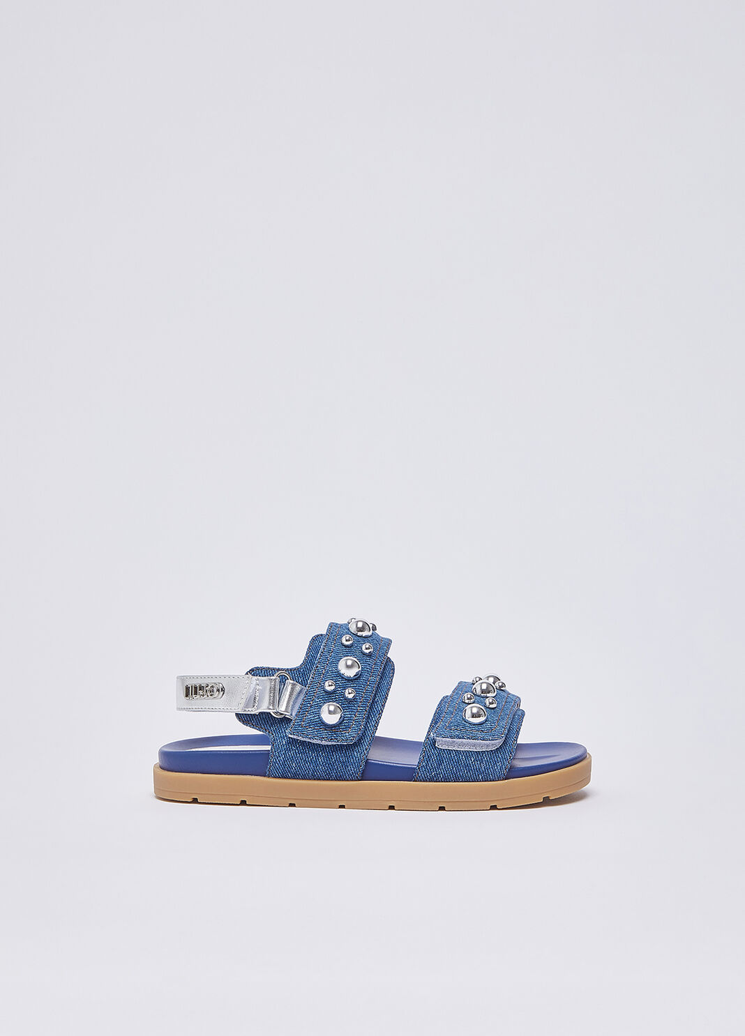 Sandalen aus Denim mit Nieten Blau Liu Jo - large image number 0