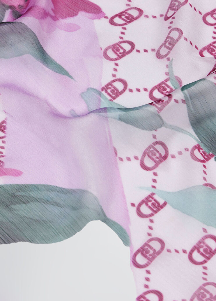 Floral stole red Liu Jo - large image number 4 Floral stole red Liu Jo - large image number 4