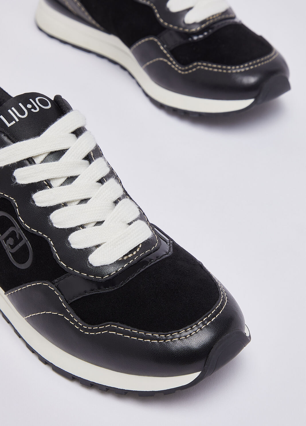 Sneakers aus Leder und Veloursleder Schwarz Liu Jo - large image number 6