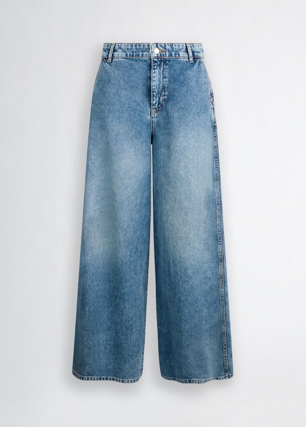 High-rise flared jeans blue denim Liu Jo - large image number 4