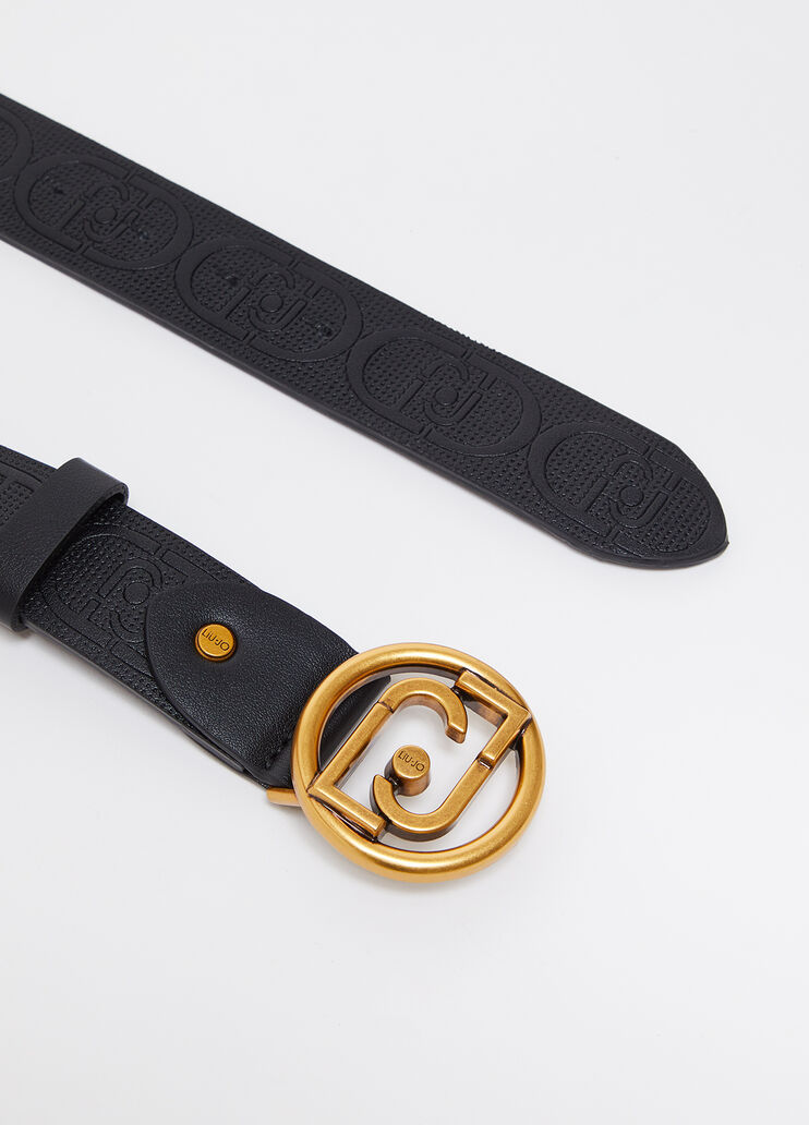 Ceinture avec logo noir Liu Jo - large image number 0 Ceinture avec logo noir Liu Jo - large image number 0