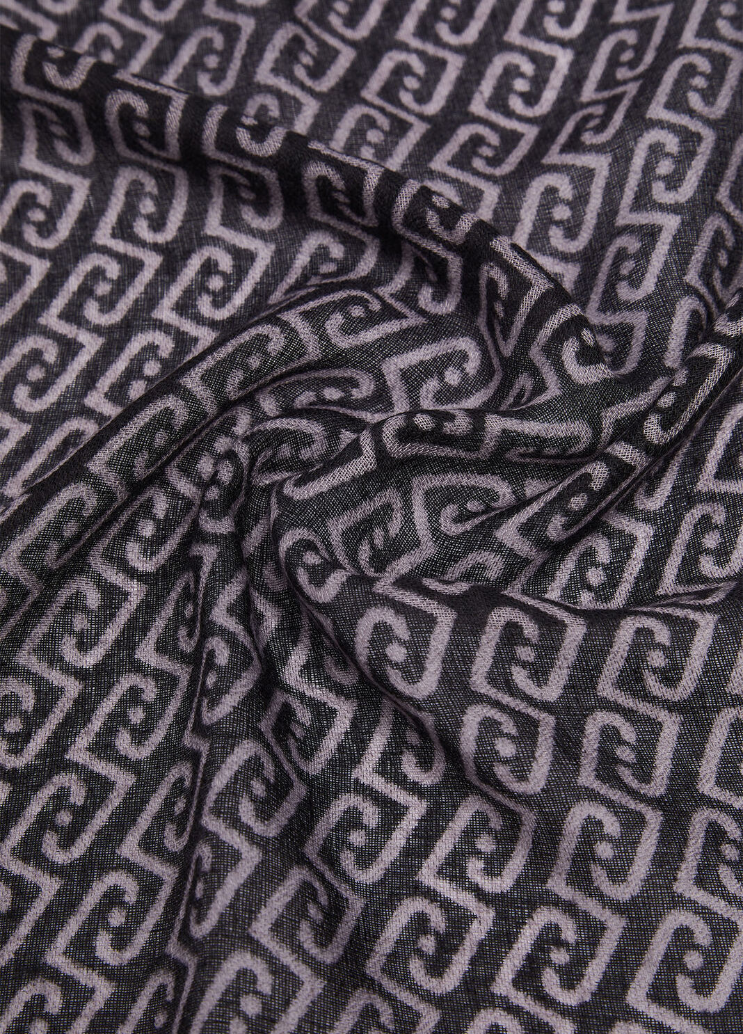 Animal Print Stole with Straps black Liu Jo - large image number 3