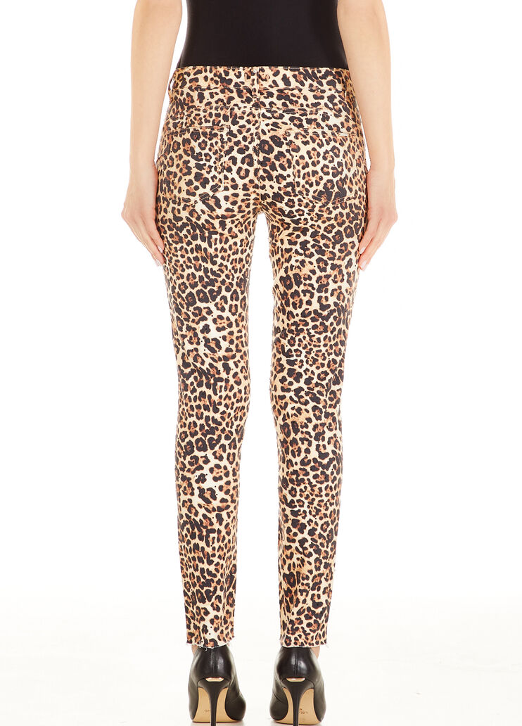 Cropped trousers with print Animal Print Liu Jo - large image number 1 Cropped trousers with print Animal Print Liu Jo - large image number 1