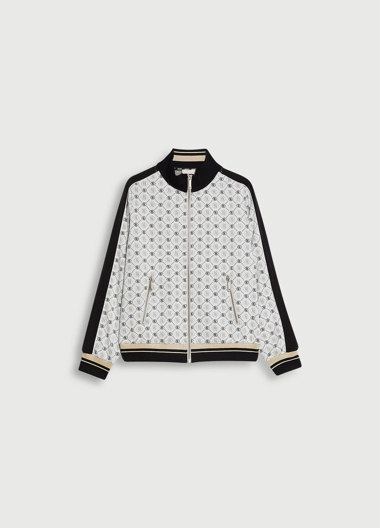 Sweatshirt mit Jacquard-Logo Schwarz Liu Jo - large image number 4