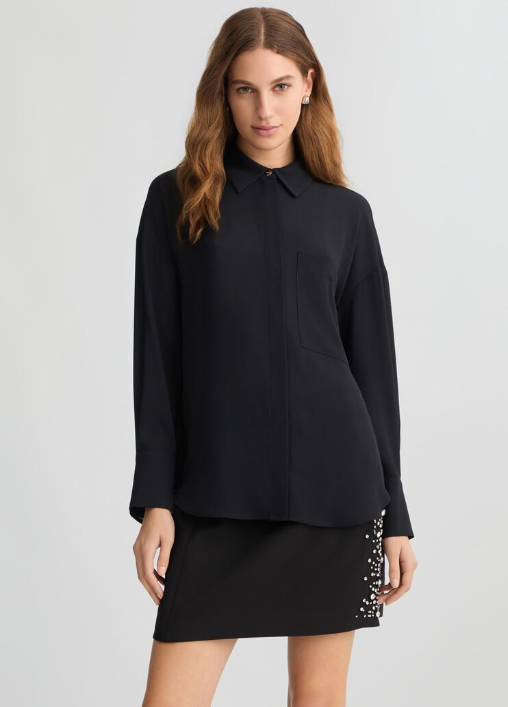 Oversized shirt black Liu Jo - large image number 0 Oversized shirt black Liu Jo - large image number 0
