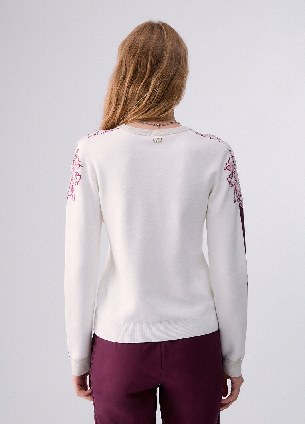 Jacquard Sweater white Liu Jo - large image number 1