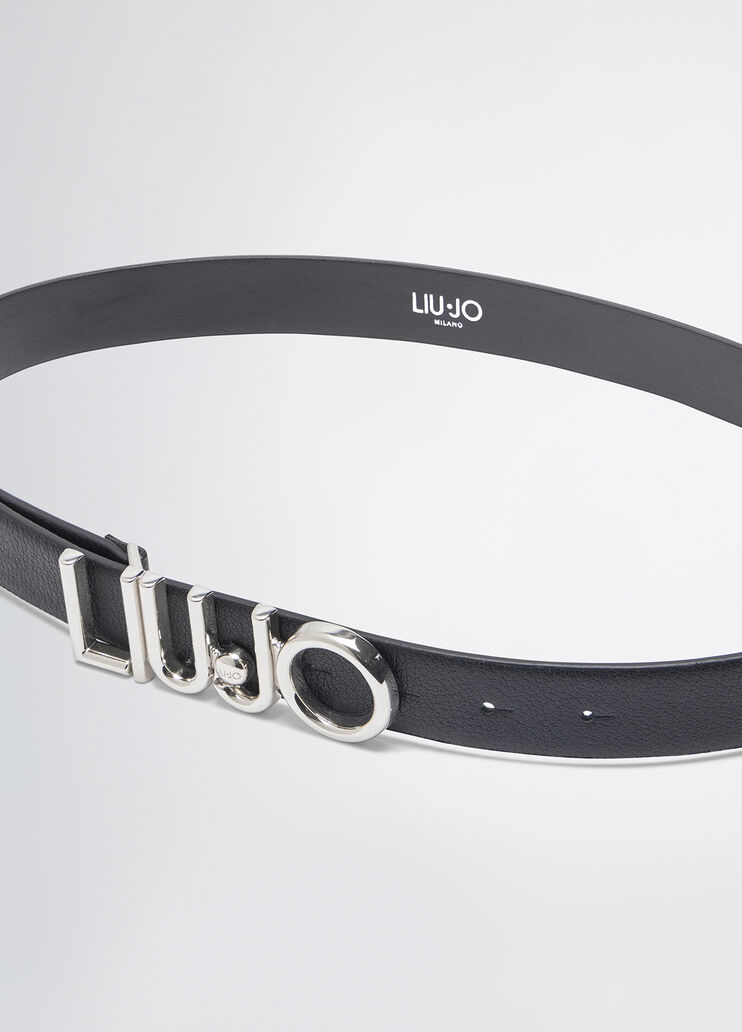 Belt with logo buckle black Liu Jo - medium Belt with logo buckle black Liu Jo - medium