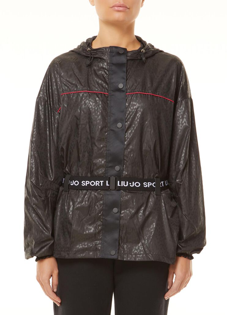 Hooded raincoat Dappled/Black Liu Jo - large image number 0 Hooded raincoat Dappled/Black Liu Jo - large image number 0