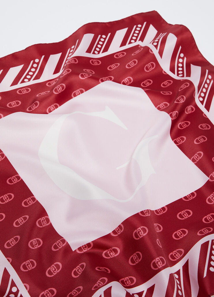 Foulard &agrave; motif lettre G rouge Liu Jo - medium