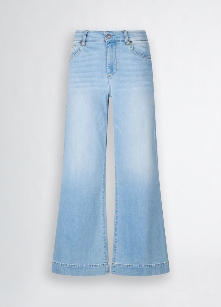 Cropped flared jeans light denim Liu Jo - large image number 6
