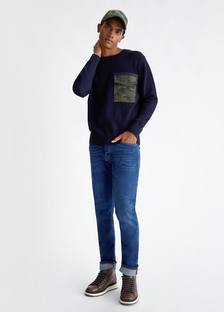 Jeans regular fit blu scuro Liu Jo - look Jeans regular fit blu scuro Liu Jo - look