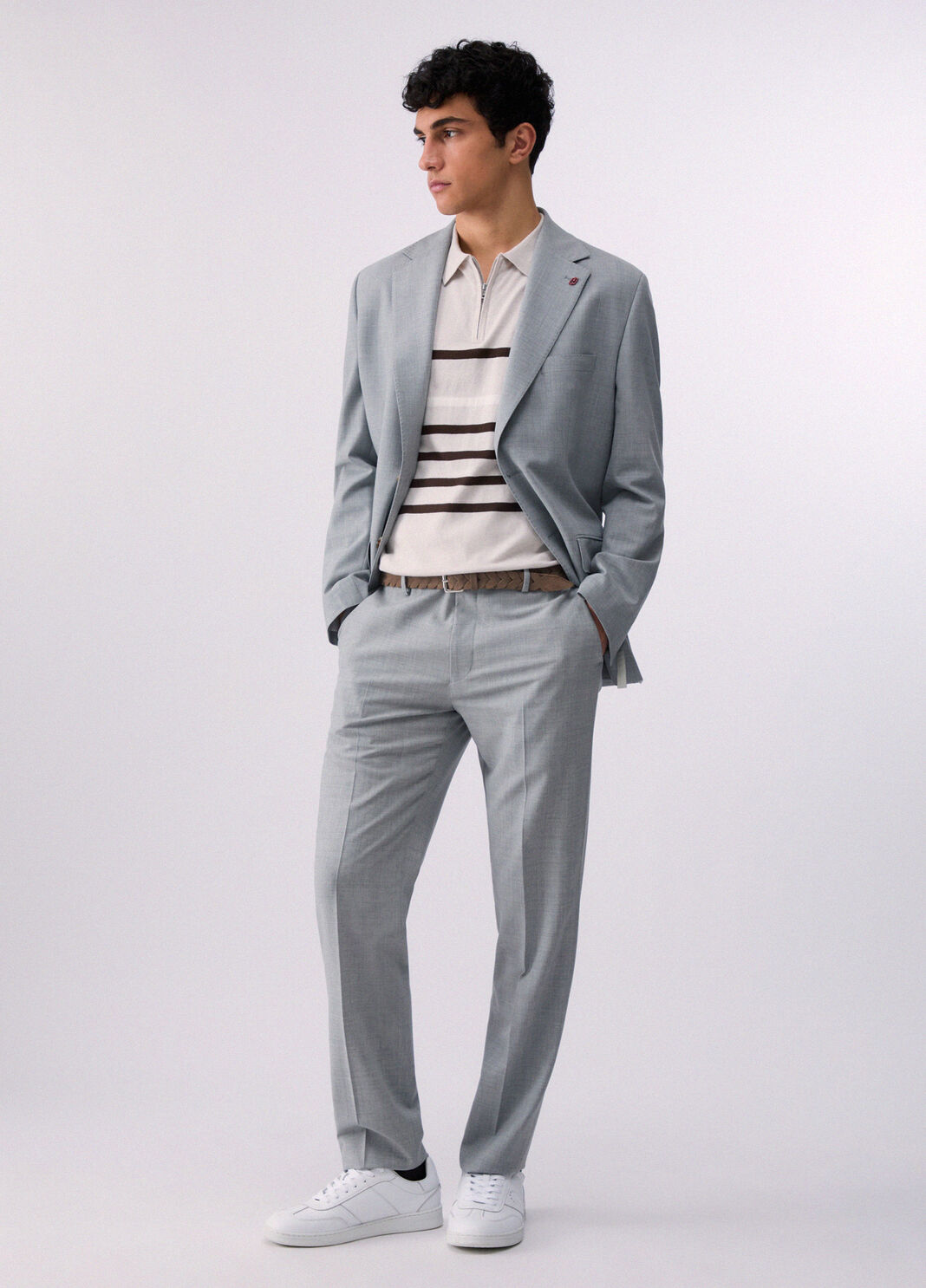 Wool-blend chinos off-white Liu Jo - large image number 5