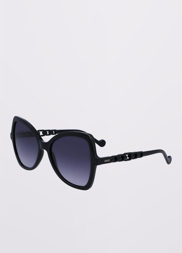Butterfly sunglasses black Liu Jo - large image number 1