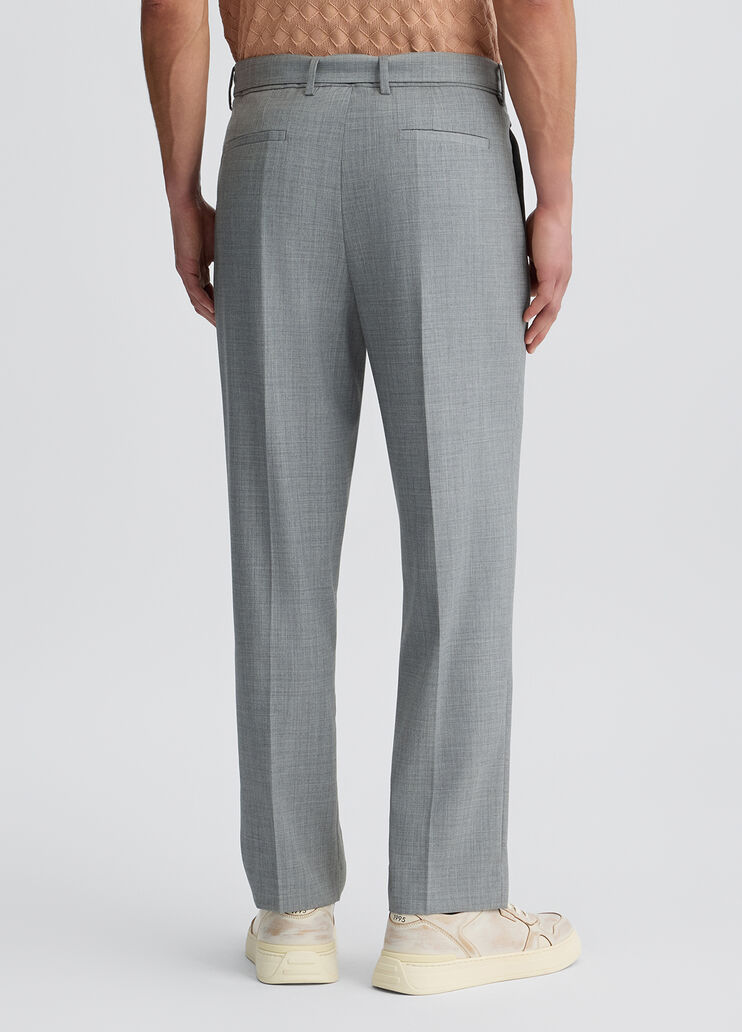 Trousers with belt melange grey Liu Jo - large image number 1 Trousers with belt melange grey Liu Jo - large image number 1