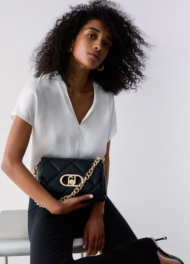 Medium quilted LaPuffy bag black Liu Jo - medium