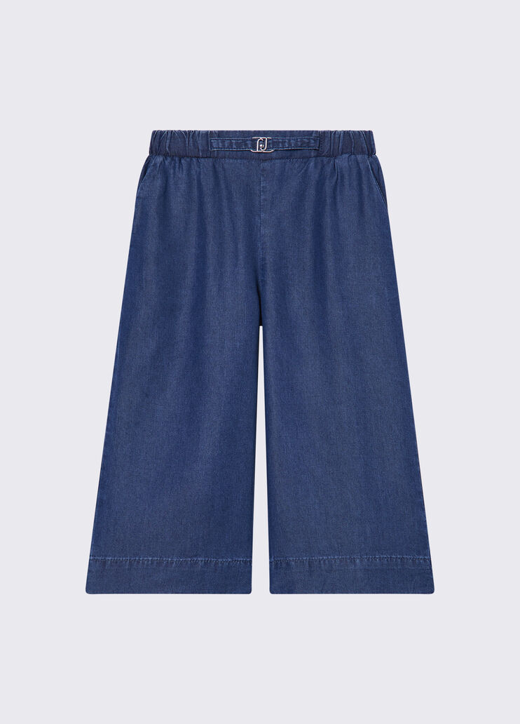 Hose aus Tencel-Denim Denimblau Liu Jo - medium