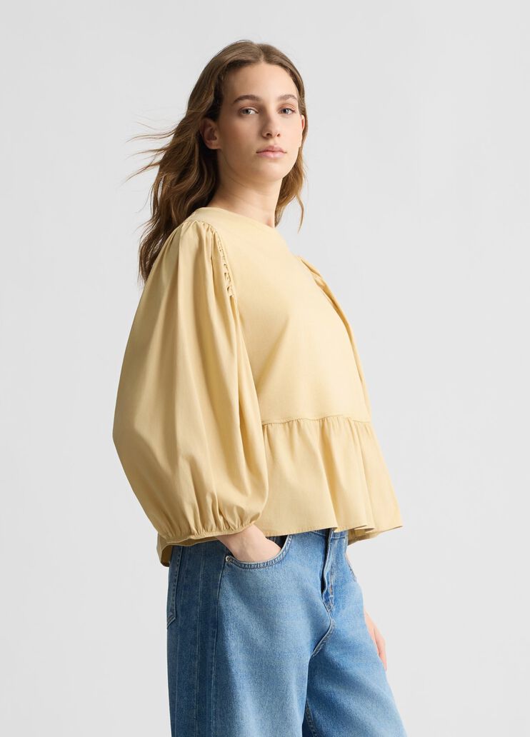 Poplin blouse beige Liu Jo - large image number 3 Poplin blouse beige Liu Jo - large image number 3