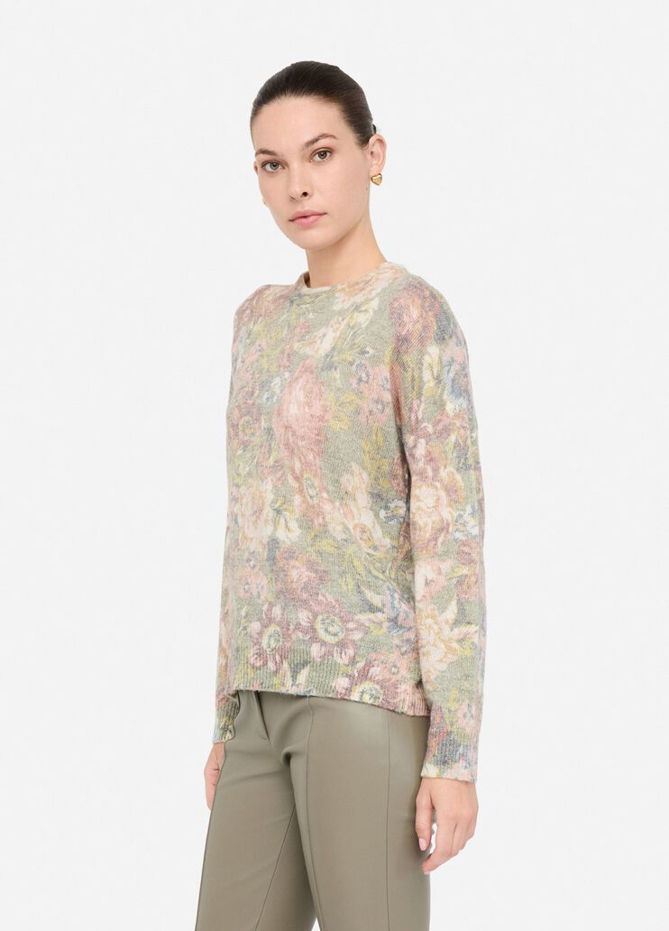 Wool and alpaca sweater sanderson print Liu Jo - large image number 3 Wool and alpaca sweater sanderson print Liu Jo - large image number 3