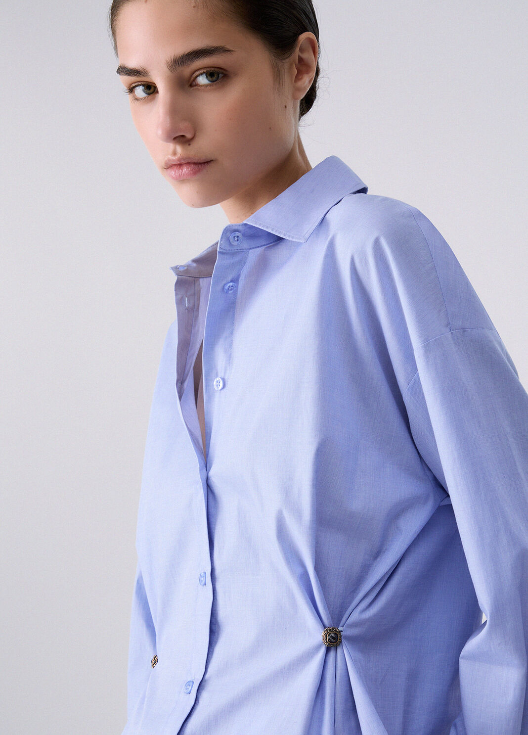 Poplin Shirt light blue Liu Jo - large image number 4