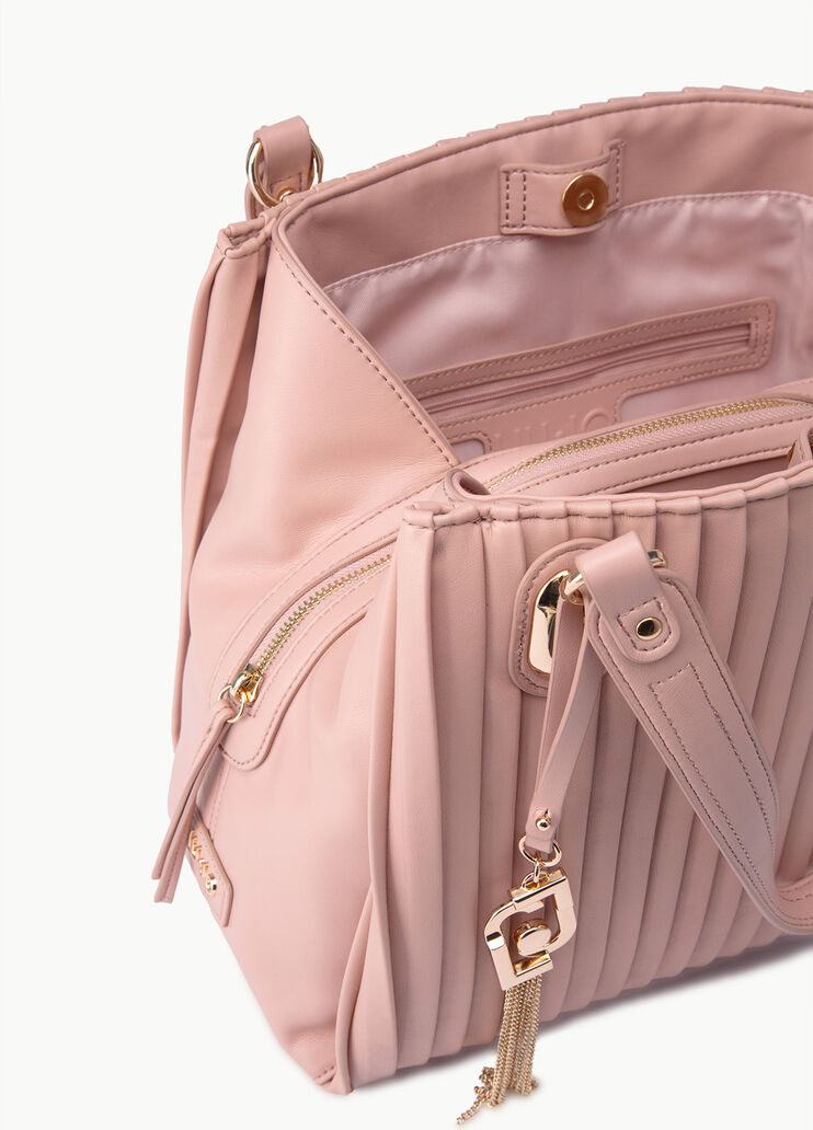 Pleated shoulder bag Pink Liu Jo - large image number 4 Pleated shoulder bag Pink Liu Jo - large image number 4