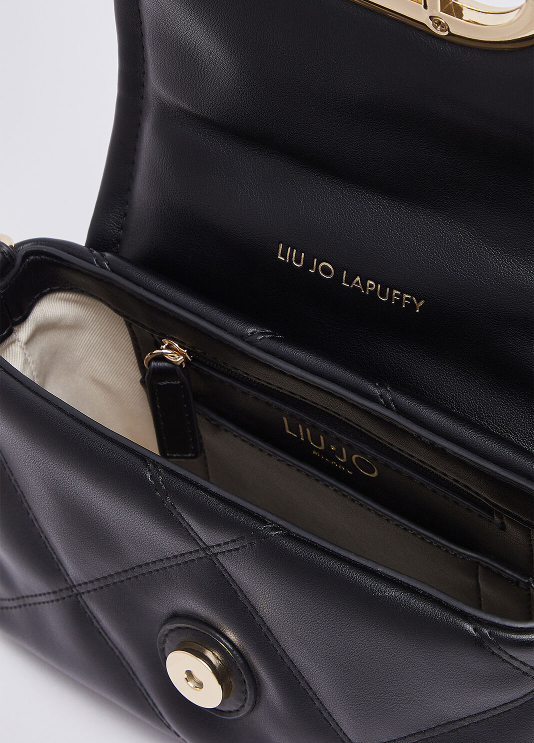 Sac LaPuffy Petit noir Liu Jo - large image number 6