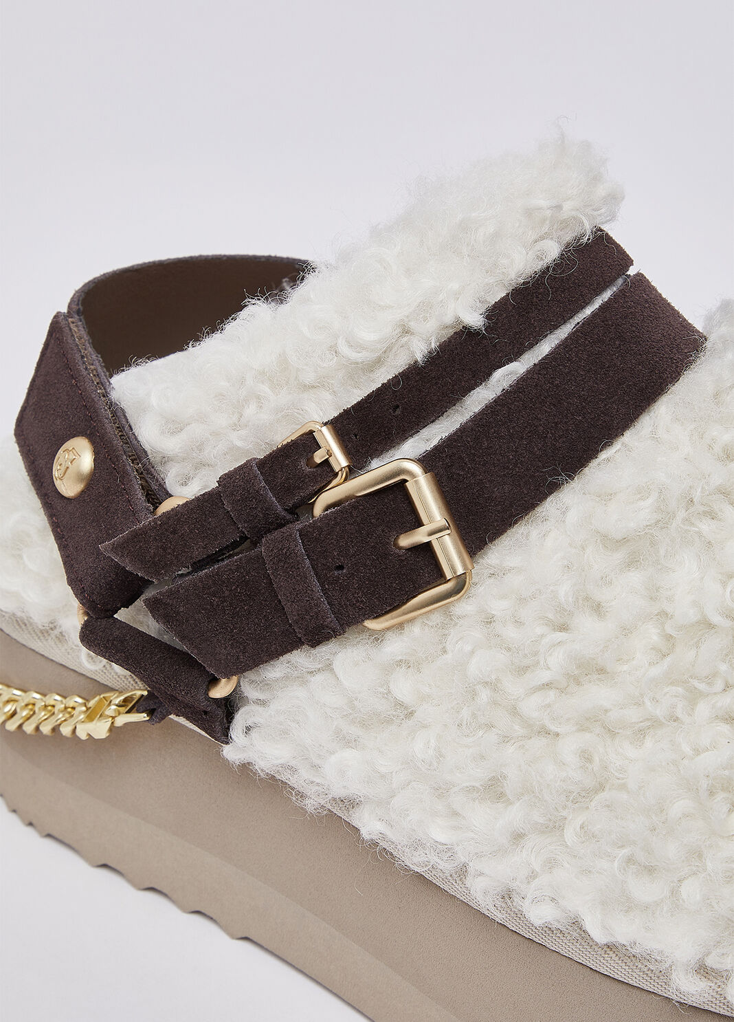 Sabot in tessuto teddy moka Liu Jo - large image number 4