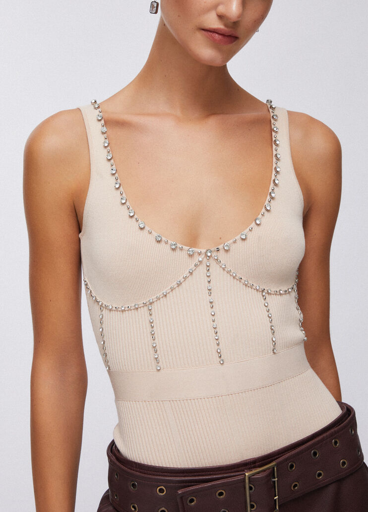 Body avec broderies fantaisie chair Liu Jo - large image number 4