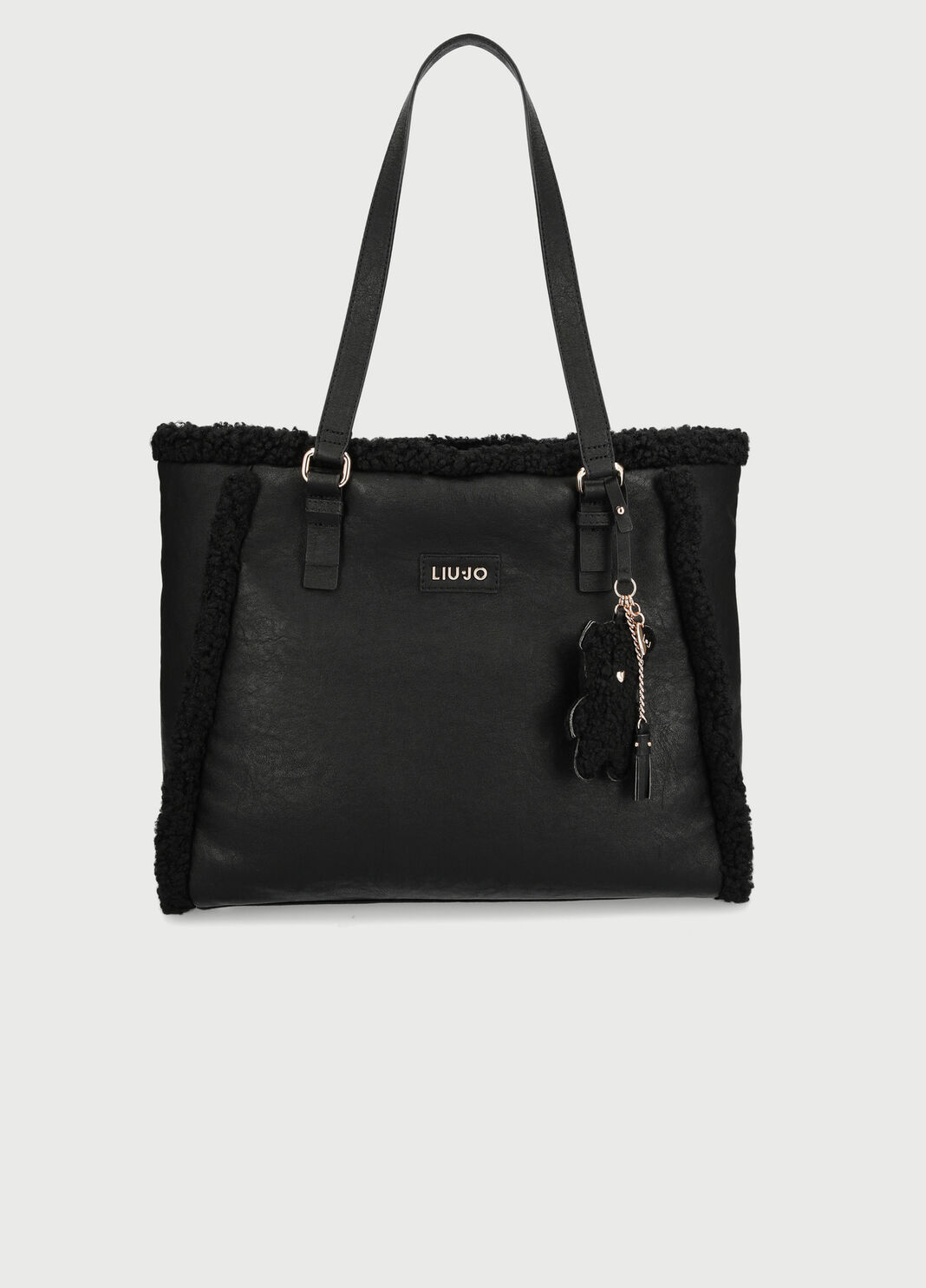 Shopping bag with charm Black Liu Jo - large image number 0
