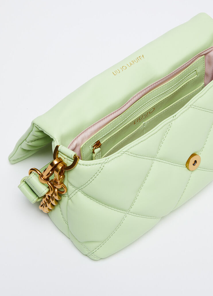 Tasche LaPuffy in Matelassé-Optik Farbe Grün | Liu Jo
