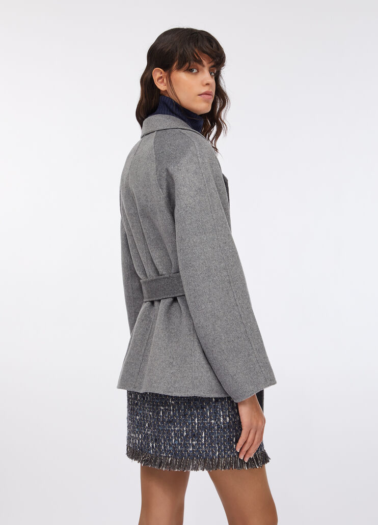 Wool coat with belt grey Liu Jo - large image number 1