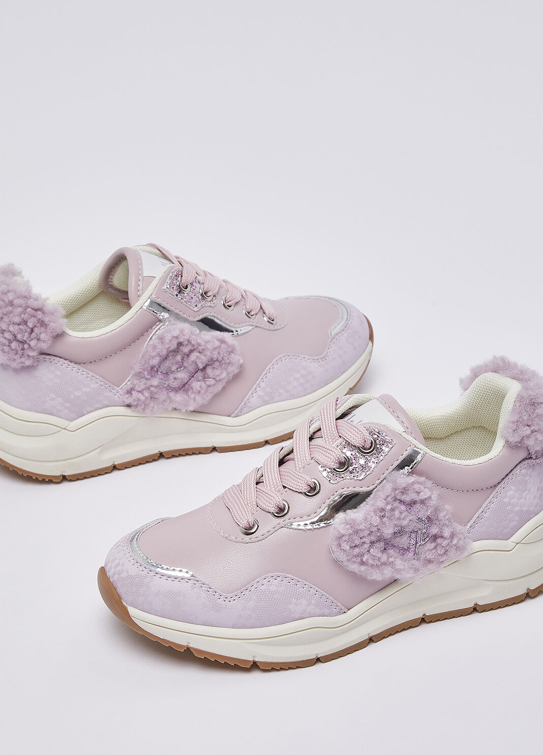 Sneakers with teddy details lilac Liu Jo - large image number 6