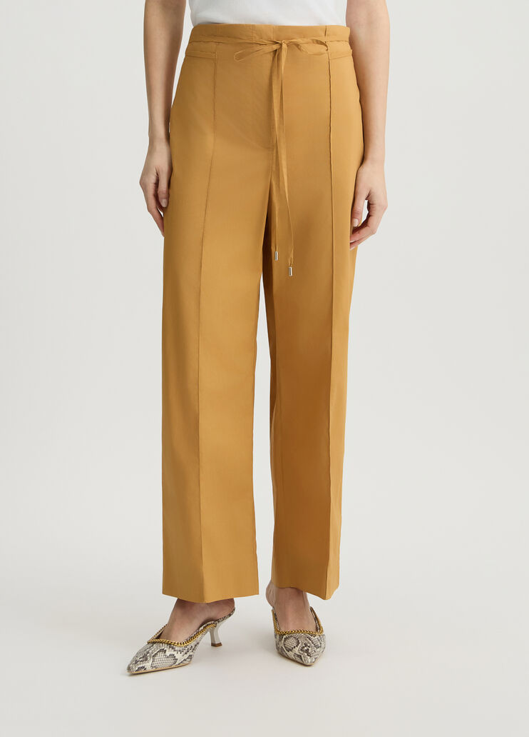 Mustard yellow trousers with belt caramel Liu Jo - medium Mustard yellow trousers with belt caramel Liu Jo - medium