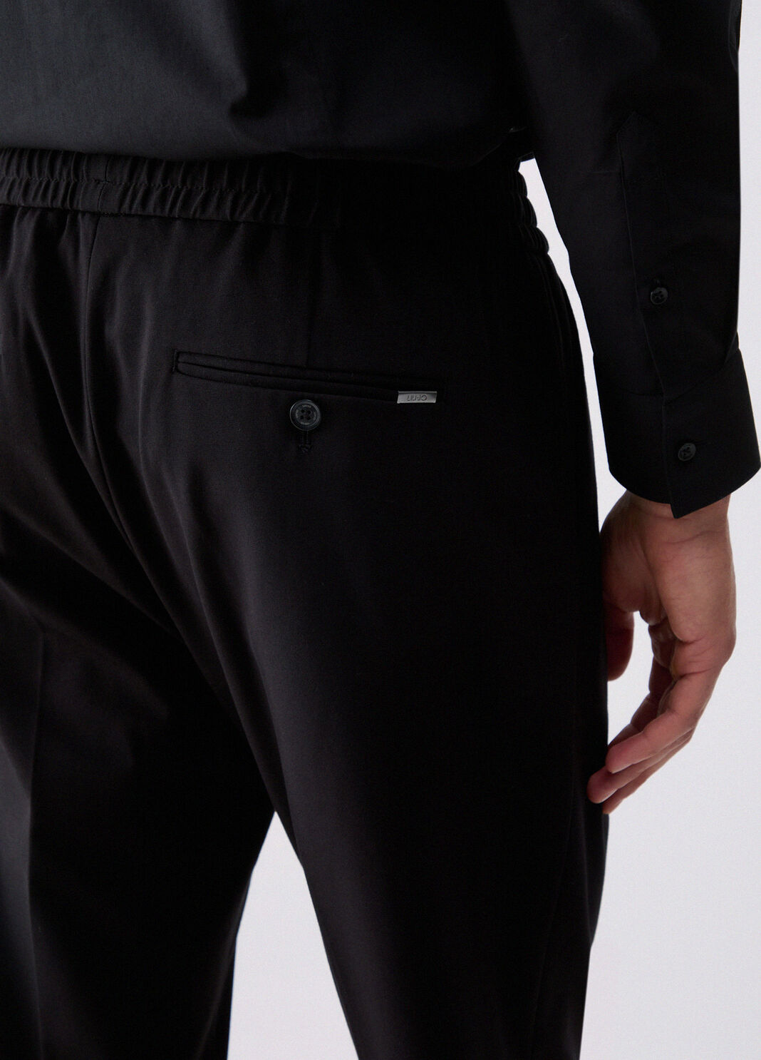 Pantalon jogger en jersey noir Liu Jo - large image number 4